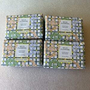 Beekman1802 WILD FLOWERS 3.5 oz. Goat Milk Soap (LOT OF 4) / BRAND NEW